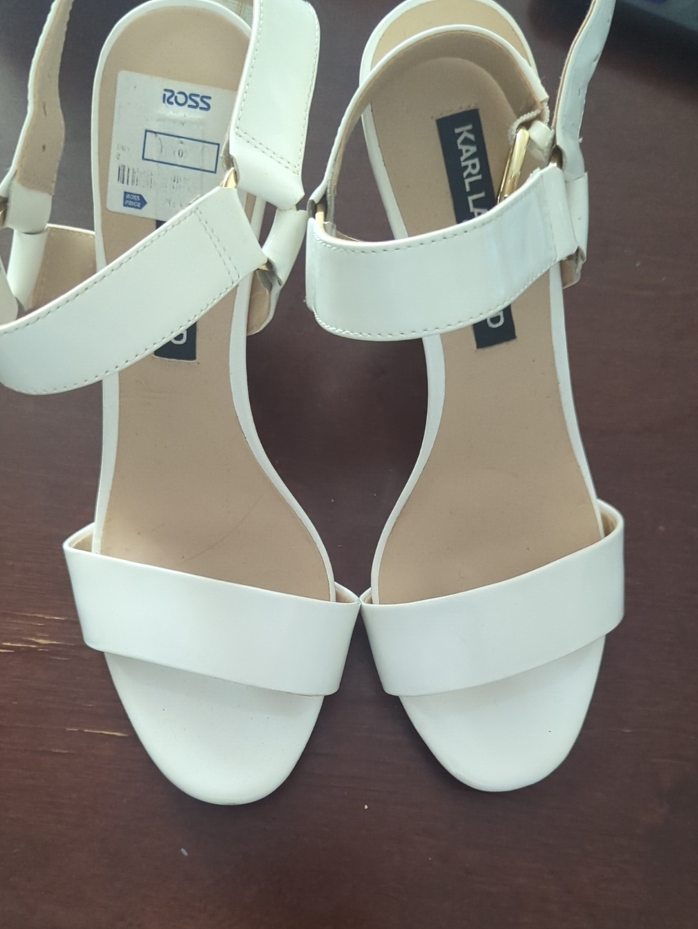 Karl Lagerfeld Open Toe Heels Size 8